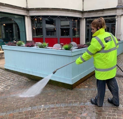 apardion facilities management power washing